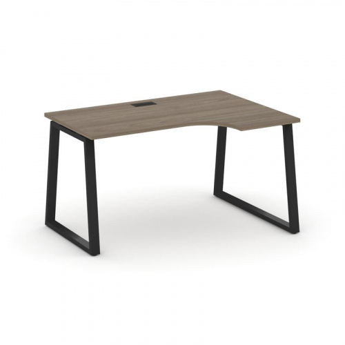 Style Project Стол рабочий эргоном. SN-6T1.SPA-001(R) Акация Лорка/Металл Антрацит/Заглушка Пластик фото 8