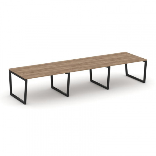 Style Project Стол переговорный SN-5T2.SPRG-054.3 Акация Лорка/Металл Антрацит 4740*1180*750 фото 4