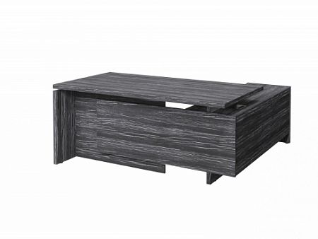 Стол с опорной тумбой FI-117L.DD Древесина Графит