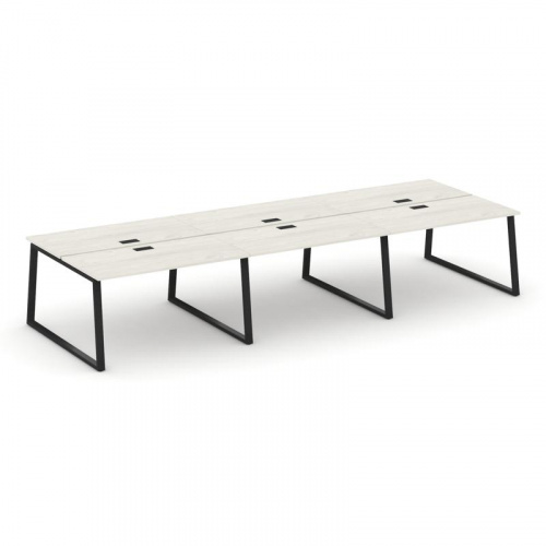 Style Project Рабочая станция 2-х сторон. SN-6T1.DRS-071 Акация Лорка/Металл Антрацит/Заглушка Пласт фото 8