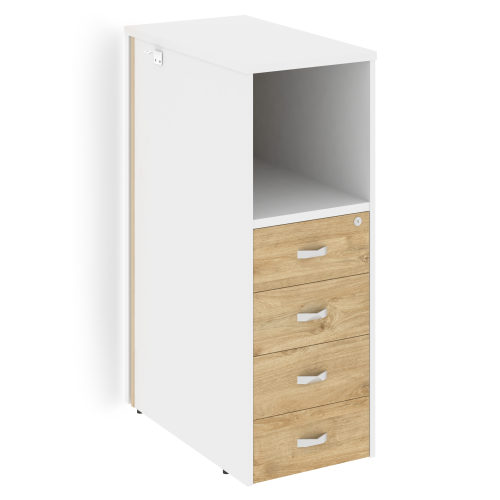 Тумба с подсветкой на 4 ящика Onix Белый O.R-TV-4.S фото 11