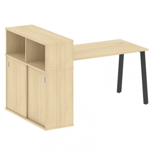 Стол письменный с шкафом-купе на А-обр. м/к Metal System БА.РС-СШК-3.3 фото 3