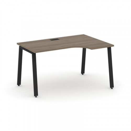 Style Project Стол рабочий эргоном. SN-6A.SPA-021(R) Белый/Металл Антрацит 1380*800/980*750 фото 5 Style Project Стол рабочий эргоном. SN-6A.SPA-021(R) Белый/Металл Антрацит 1380*800/980*750 фото 5