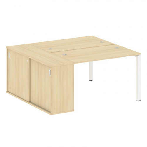 Бенч-система с шкафом-купе на П-обр. м/к Metal System БП.РС-СШК-1.2