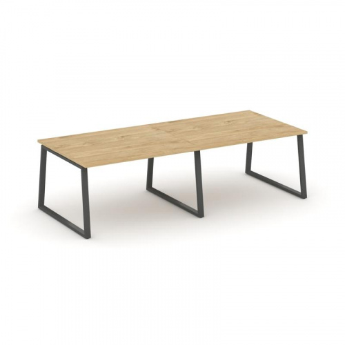 Style Project Стол переговорный SN-6T1.SPRG-043.3 Акация Лорка/Металл Антрацит 2760*1180*750 фото 4