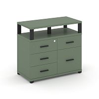 Тумба приставная с 4 ящиками Concept CN.TSP-012 B