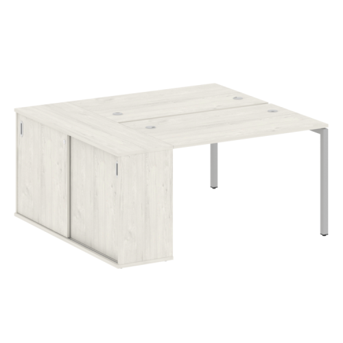 Бенч-система с шкафом-купе на П-обр. м/к Metal System Quattro 40БП.РС-СШК-1.2 фото 6