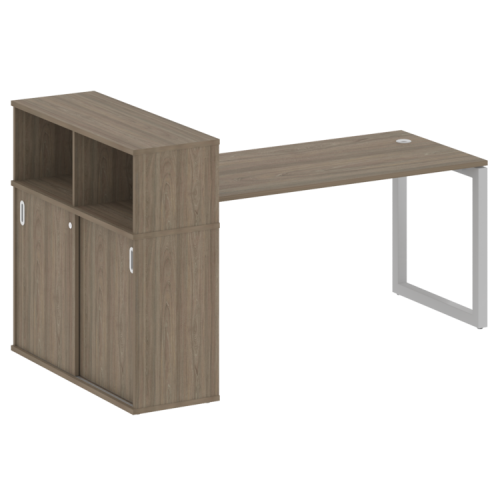 Стол офисный с шкафом-купе на О-обр. м/к Metal System Quattro 50БО.РС-СШК-3.4 фото 2