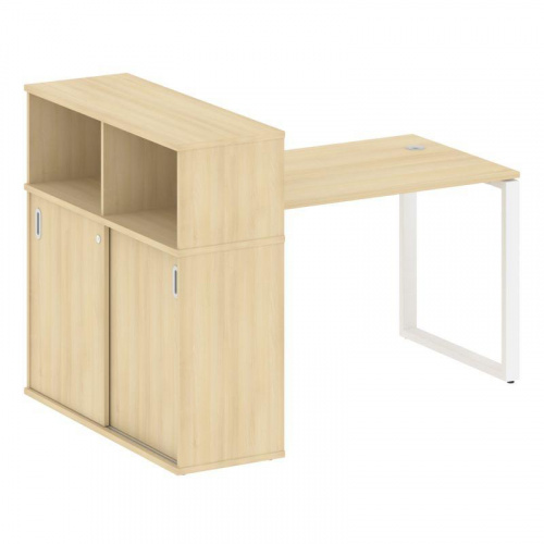 Стол письменный с шкафом-купе на О-обр. м/к Metal System БО.РС-СШК-3.2 фото 6