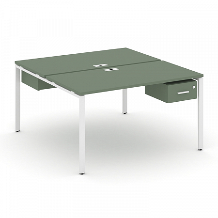 Бенч-система на 2 места с подвесными тумбами Concept CN.DRS-110