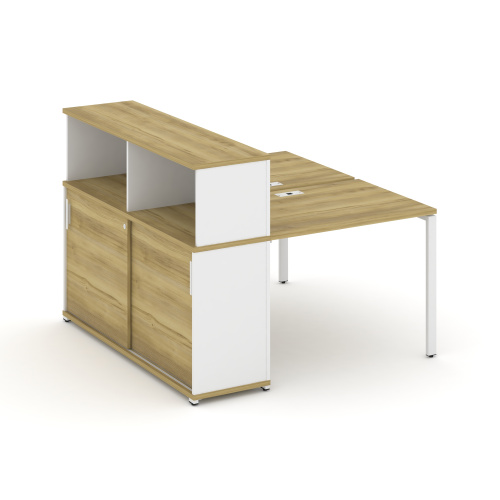 Бенч-система с опорным шкафом-купе с надставкой Concept CN.DRS-237 фото 11