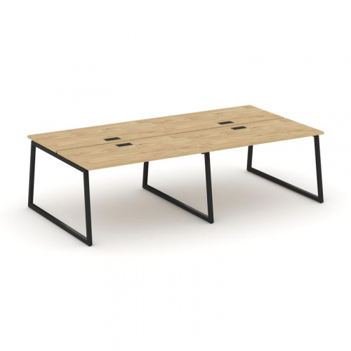 Style Project Рабочая станция 2-х сторон. SN-4T1.DRS-044 Акация Лорка/Металл Антрацит/Заглушка Пласт