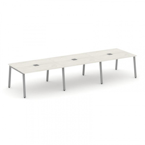 Style Project Стол переговорный SN-6A.SPRG-053 Дуб Табак/Металл Белый 4410*1180*750