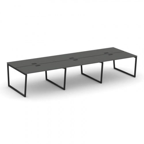 Style Project Рабочая станция 2-х сторон. SN-4T2.DRS-084 Акация Лорка/Металл Антрацит/Заглушка Пласт фото 7