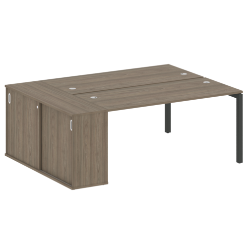 Бенч-система с шкафом-купе на П-обр. м/к Metal System Quattro 50БП.РС-СШК-1.4 Бенч-система с шкафом-купе на П-обр. м/к Metal System Quattro 50БП.РС-СШК-1.4