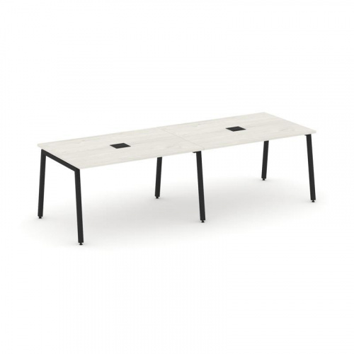 Style Project Стол переговорный SN-4A.SPRG-012 Дуб Наварра/Металл Белый 2360*980*750 фото 6 Style Project Стол переговорный SN-4A.SPRG-012 Дуб Наварра/Металл Белый 2360*980*750 фото 6