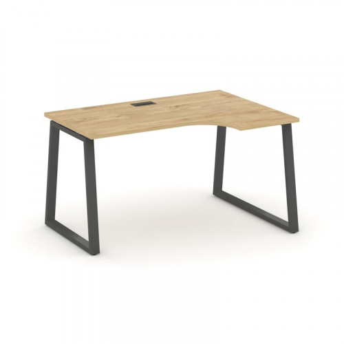 Style Project Стол рабочий эргоном. SN-6T1.SPA-001(R) Акация Лорка/Металл Антрацит/Заглушка Пластик фото 22