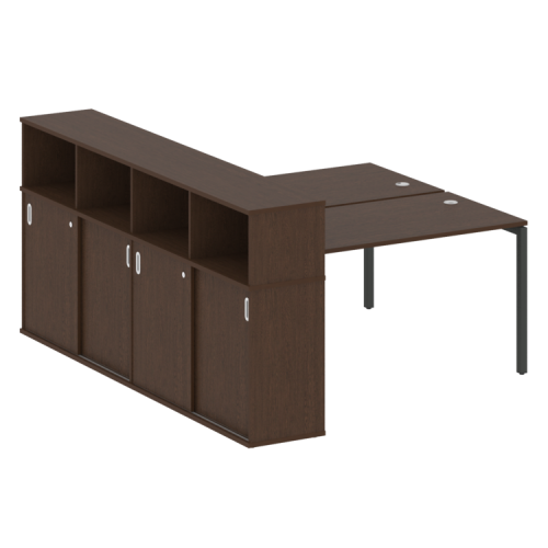 Бенч-система с шкафом-купе на П-обр. м/к Metal System Quattro 40БП.РС-СШК-4.3 фото 9