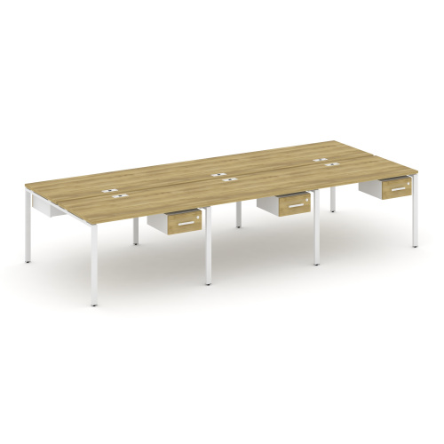 Бенч-система на 6 мест с подвесными тумбами Concept CN.DRS-150 фото 11