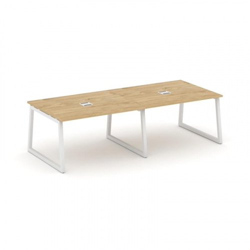 Style Project Стол переговорный SN-5T1.SPRG-043 Акация Лорка/Металл Антрацит/Заглушка Металл Антраци фото 2