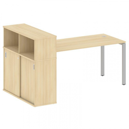 Стол письменный с шкафом-купе на П-обр. м/к Metal System БП.РС-СШК-3.4 фото 11