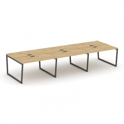 Style Project Рабочая станция 2-х сторон. SN-4T2.DRS-084 Акация Лорка/Металл Антрацит/Заглушка Пласт фото 22