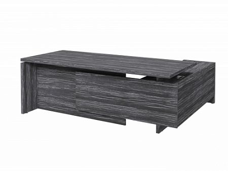 Стол с опорной тумбой FI-121L.DD Древесина Графит