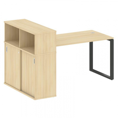 Стол письменный с шкафом-купе на О-обр. м/к Metal System БО.РС-СШК-3.3 фото 7