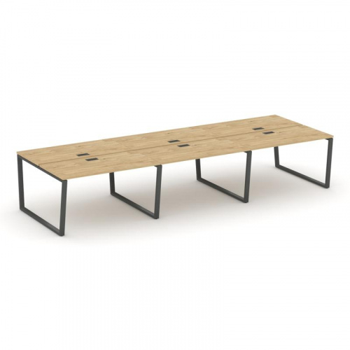 Style Project Рабочая станция 2-х сторон. SN-6T2.DRS-072 Акация Лорка/Металл Антрацит/Заглушка Пласт фото 22