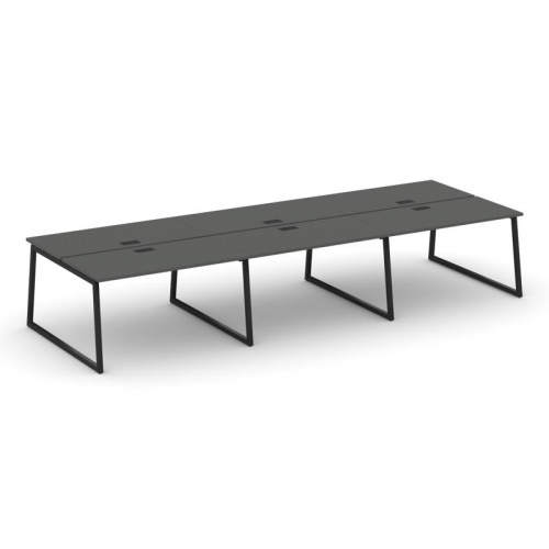 Style Project Рабочая станция 2-х сторон. SN-4T1.DRS-071 Акация Лорка/Металл Антрацит/Заглушка Пласт фото 7