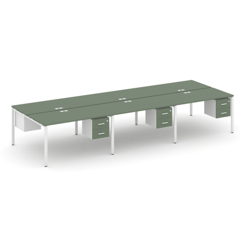 Бенч-система на 6 мест с подвесными тумбами Concept CN.DRS-153 фото 5