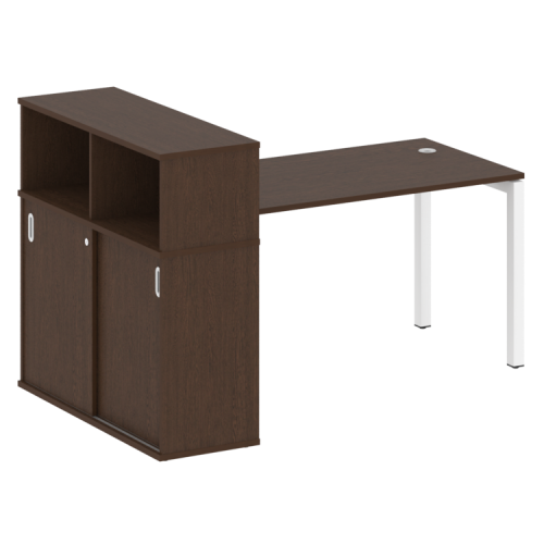 Стол офисный с шкафом-купе на П-обр. м/к Metal System Quattro 50БП.РС-СШК-3.3 фото 6