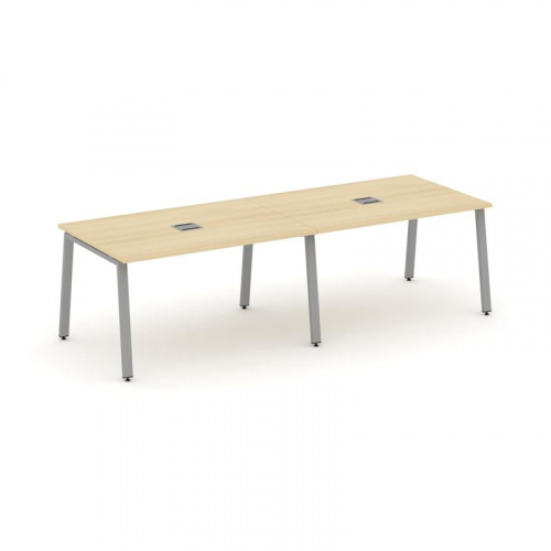 Style Project Стол переговорный SN-6A.SPRG-011 Дуб Табак/Металл Белый 1960*980*750 фото 2