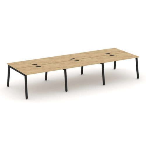 Style Project Рабочая станция 2-х сторон. SN-5A.DRS-062 Антрацит/Металл Антрацит 3540*1232*750