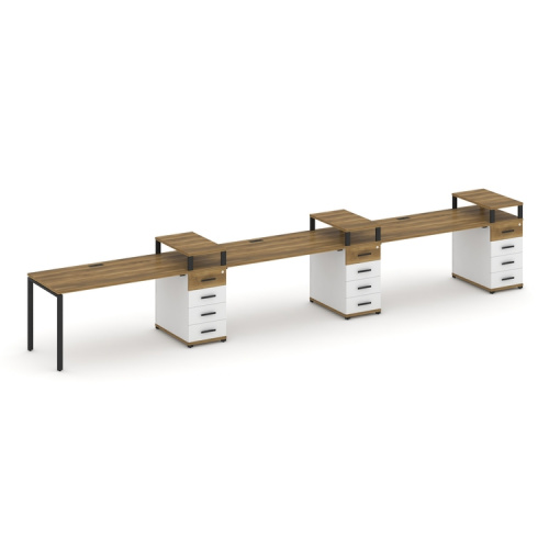 Бенч-система на 3 места с 3 опорными тумбами Concept CN.ORS-459 фото 7