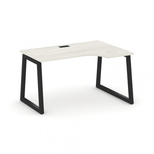 Style Project Стол рабочий эргоном. SN-5T1.SPA-021(R) Акация Лорка/Металл Антрацит/Заглушка Пластик фото 7