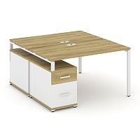 Бенч-система на 2 места с опорной тумбой Concept CN.DRS-307