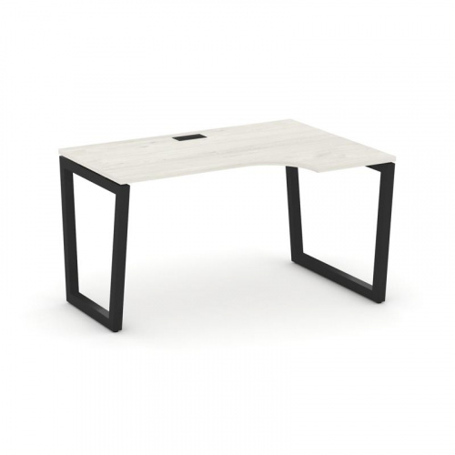 Style Project Стол рабочий эргоном. SN-5T2.SPA-011(R) Акация Лорка/Металл Антрацит/Заглушка Пластик фото 6