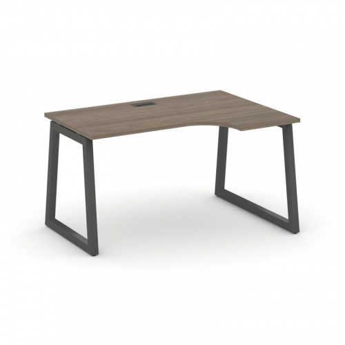 Style Project Стол рабочий эргоном. SN-5T1.SPA-021(R) Акация Лорка/Металл Антрацит/Заглушка Пластик фото 25