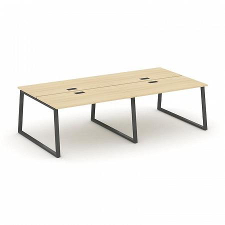 Style Project Рабочая станция 2-х сторон. SN-6T1.DRS-033 Акация Лорка/Металл Антрацит/Заглушка Пласт