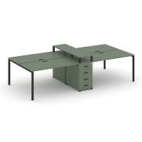 Бенч-система на 4 места с 1 опорной тумбой Concept CN.DRS-436