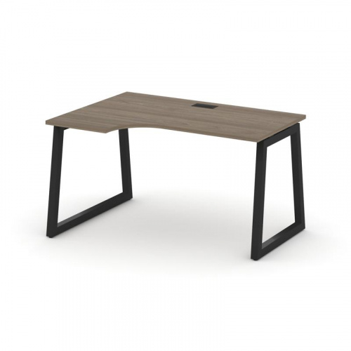 Style Project Стол рабочий эргоном. SN-5T1.SPA-021(L) Акация Лорка/Металл Антрацит/Заглушка Пластик фото 4