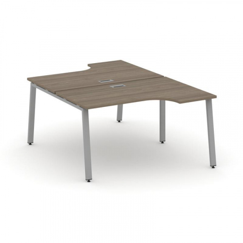 Style Project Рабочая станция эргоном. SN-6A.DRPA-022 Дуб Табак/Металл Белый 1580*1632/1992*750 фото 7