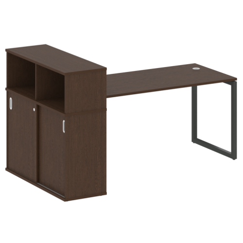 Стол офисный с шкафом-купе на О-обр. м/к Metal System Quattro 40БО.РС-СШК-3.4 фото 11