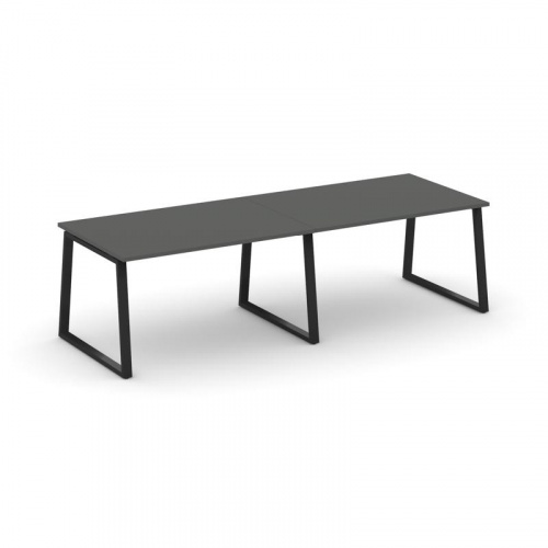 Style Project Стол переговорный SN-6T1.SPRG-013.3 Акация Лорка/Металл Антрацит 2760*980*750 фото 4