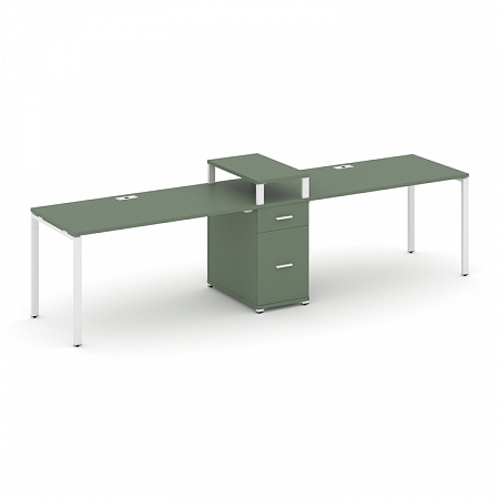 Бенч-система на 2 места с 1 опорной тумбой Concept CN.ORS-424