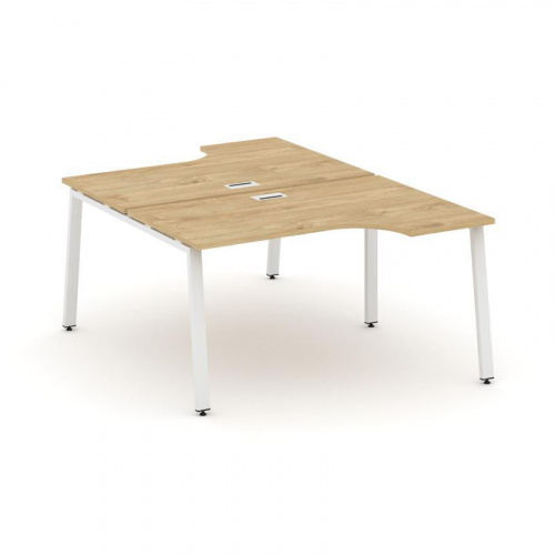 Style Project Рабочая станция эргоном. SN-6A.DRPA-022 Дуб Табак/Металл Белый 1580*1632/1992*750 фото 20