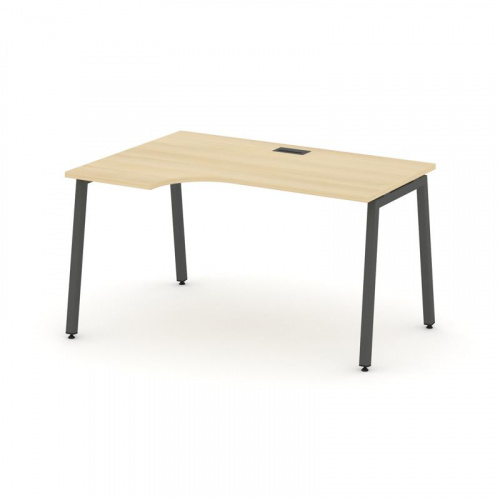 Style Project Стол рабочий эргоном. SN-4A.SPA-022(L) Антрацит/Металл Антрацит 1580*800/980*750 фото 20