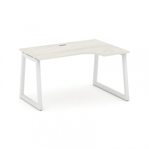 Style Project Стол рабочий эргоном. SN-5T1.SPA-021(R) Акация Лорка/Металл Антрацит/Заглушка Пластик фото 13