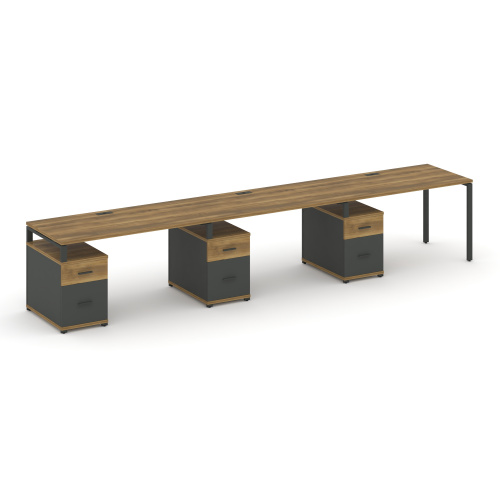 Бенч-система на 3 места с 3 опорными тумбами Concept CN.ORS-345